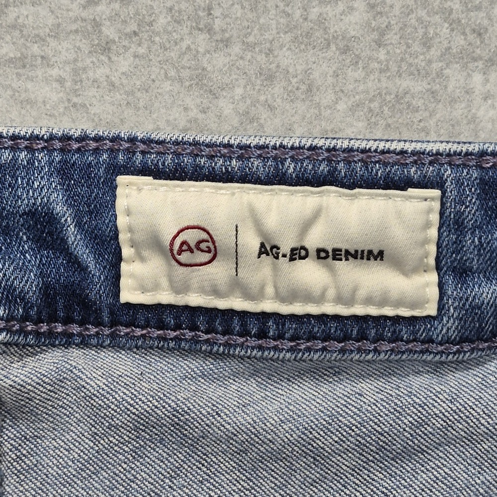AG Adriano Goldschmied Mari High Rise Slim Straight Jeans Womens 31 Blue Denim - Picture 4 of 16